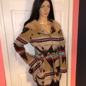 Jou Jou Southwest Aztec Coat